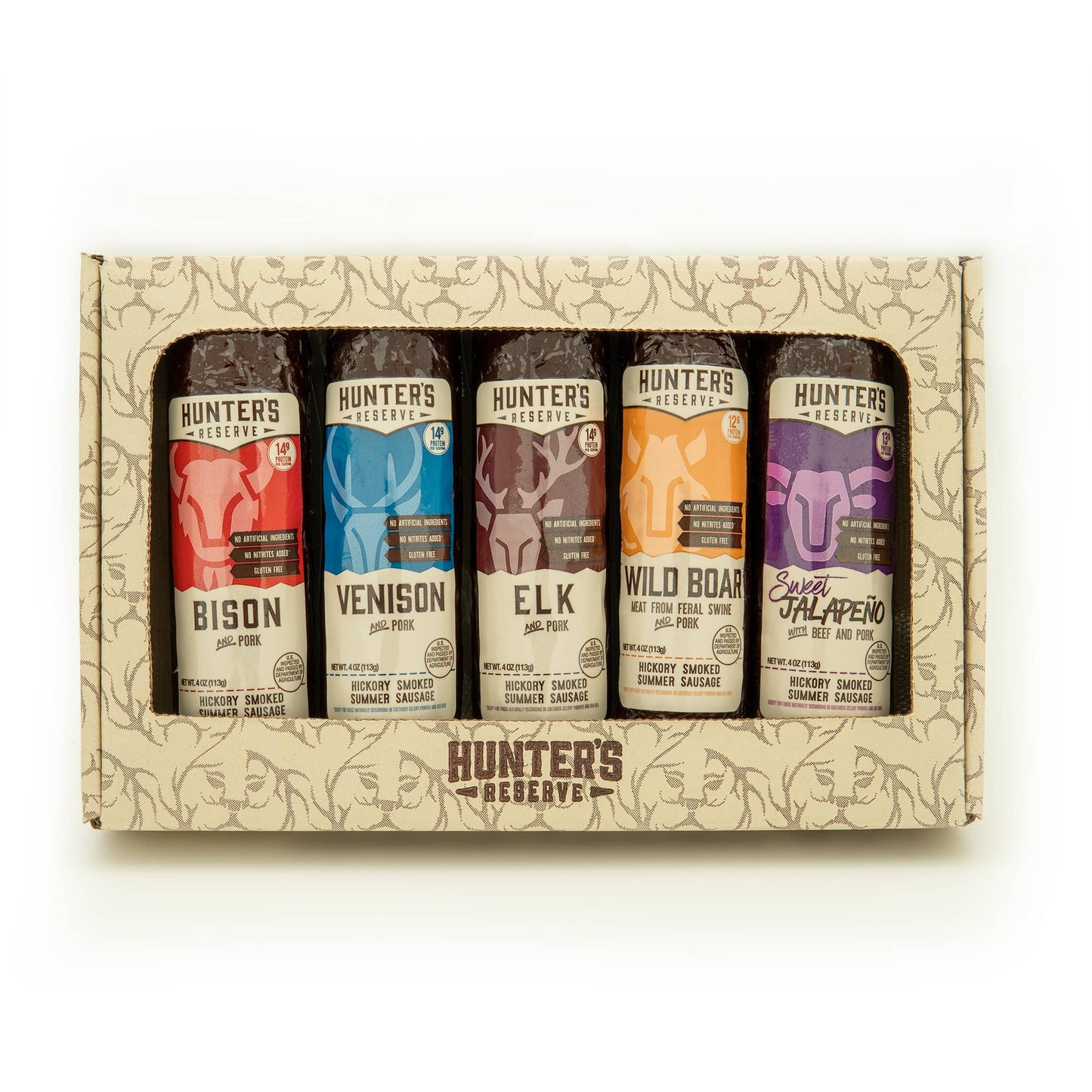 The High Five Gift Box - Five 4oz Summer Sausage