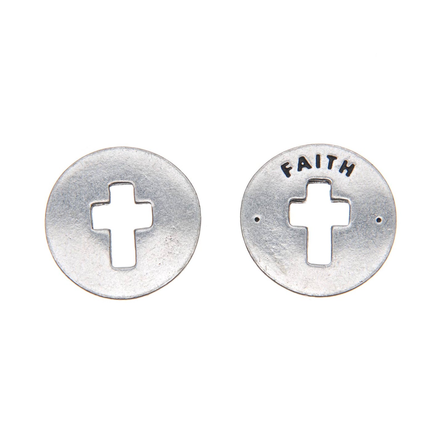 Faith Blessing Ring Charm Pocket Token Jewelry Gift