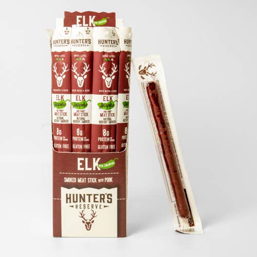 Elk Jalapeño Meat Sticks - 24 Pack