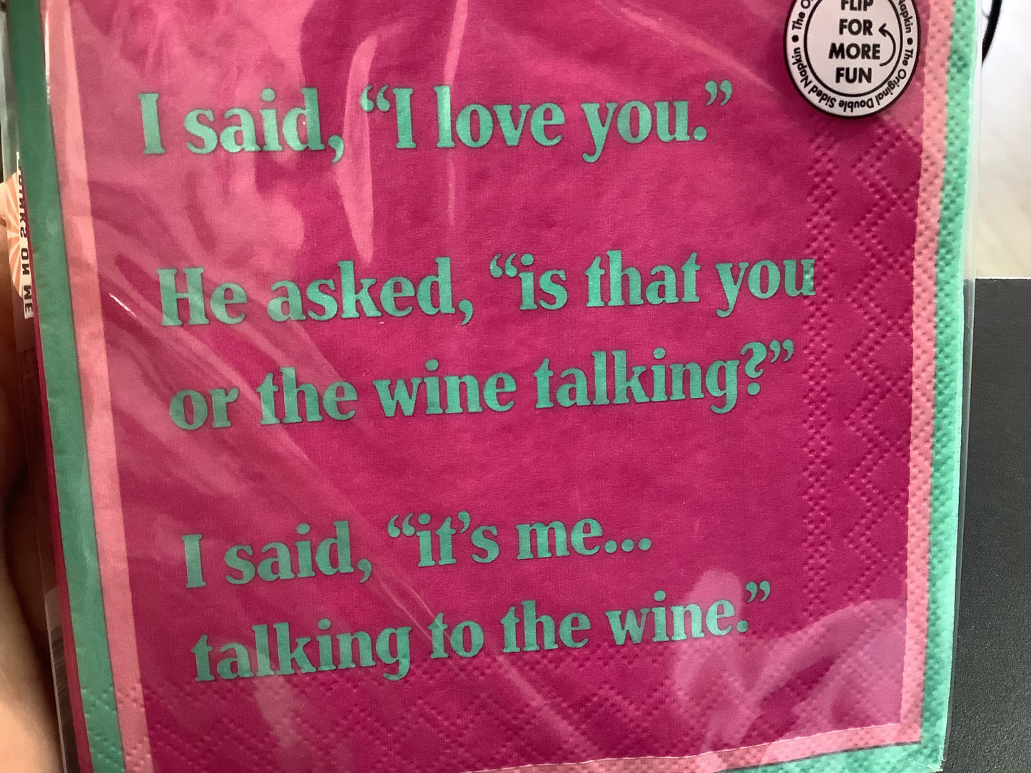 DOM Cocktail Napkins -I love you