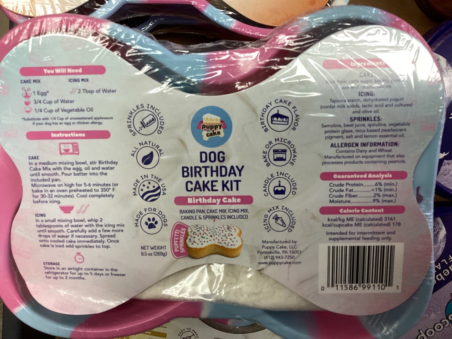 Dog Birthday Cake Mix -birthday cake