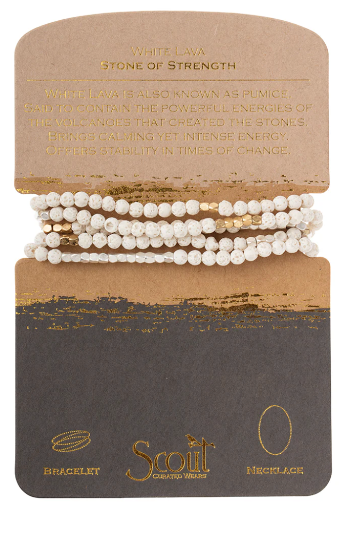 White Lava Stone of Strength