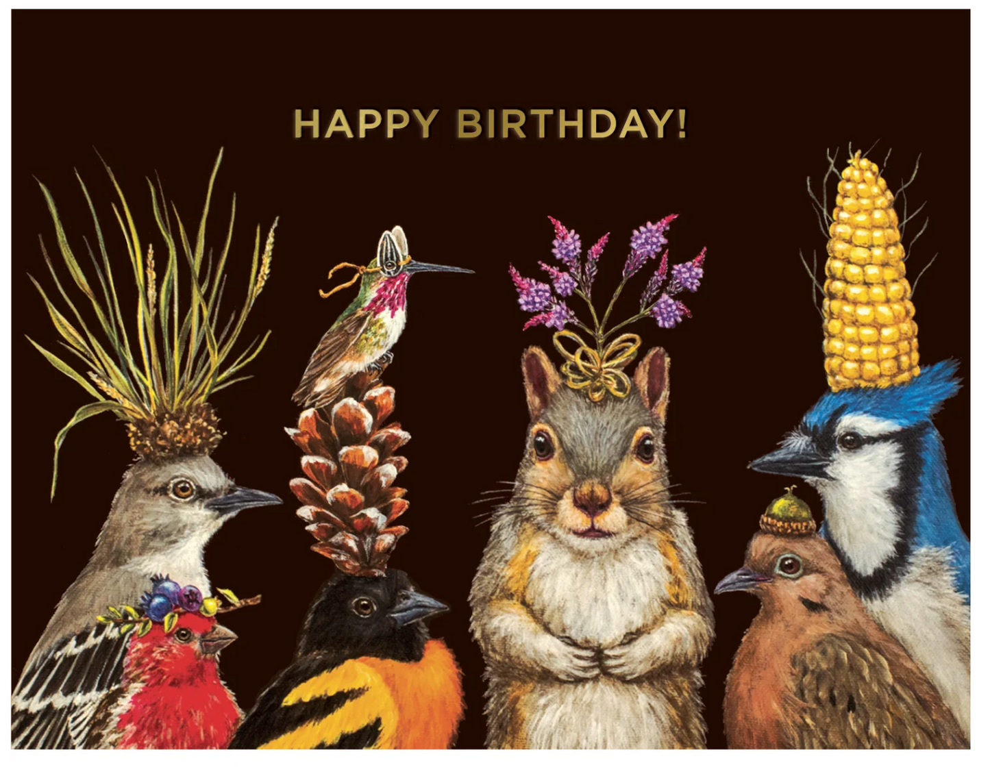 Birthday Squirrel & Friends card