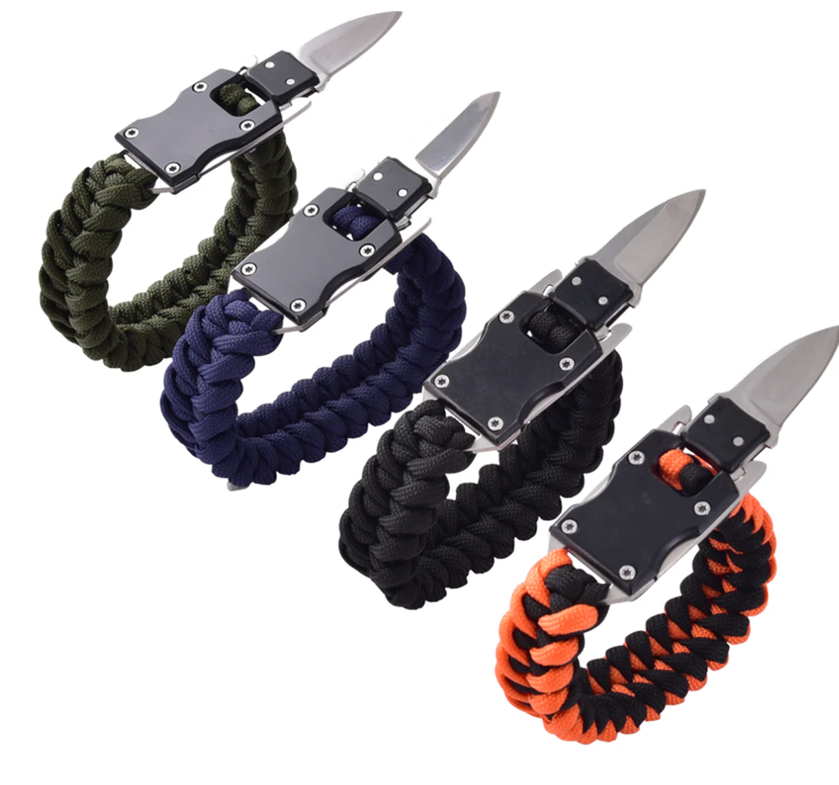 Paracord Survival Bracelet Black
