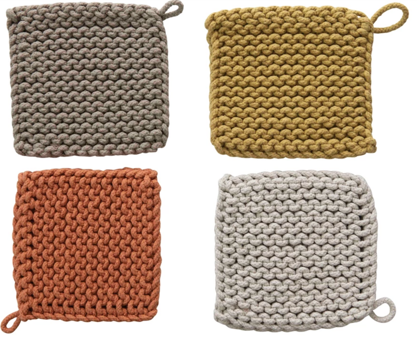 8" Crochet Pot Holder -Assorted