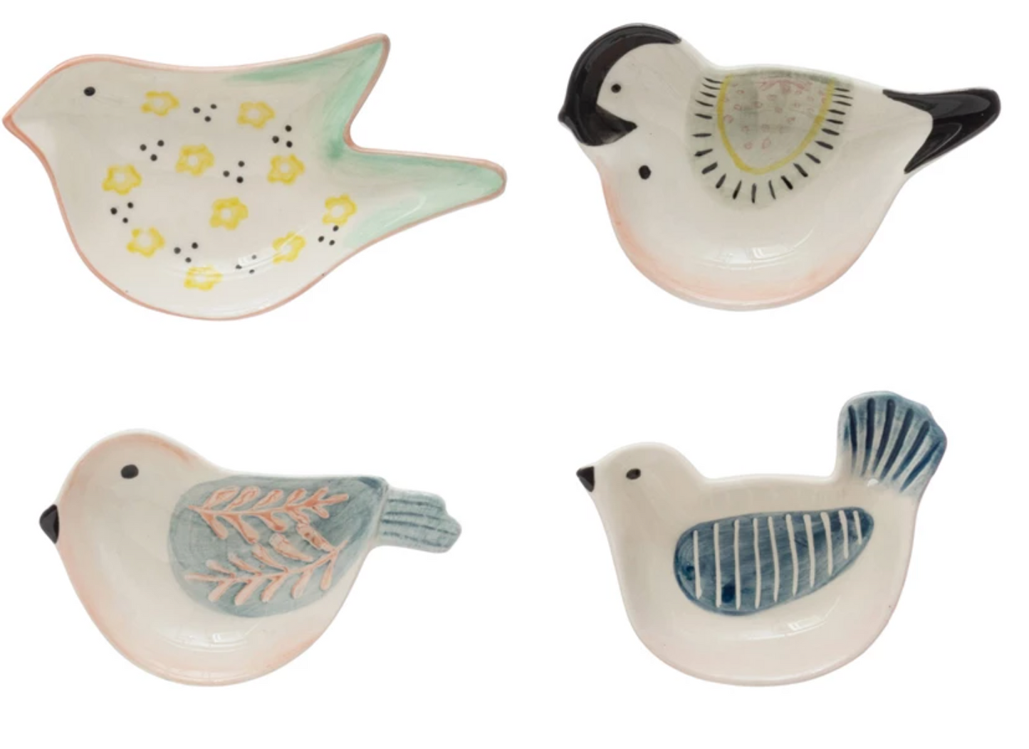 Stoneware Bird Shape Dish - Assorted