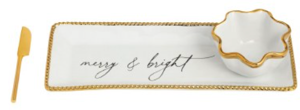 Gold Edge Dip Tray