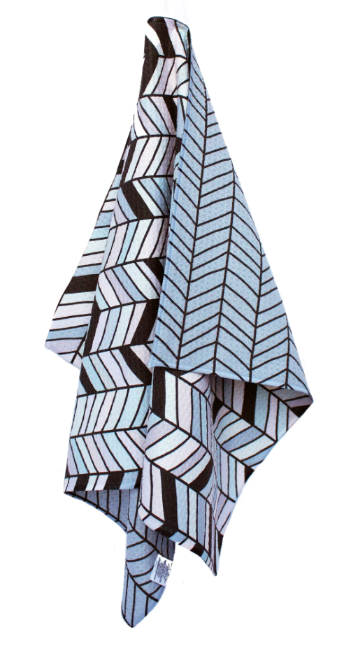 Waffle Towel Neutral and Black
