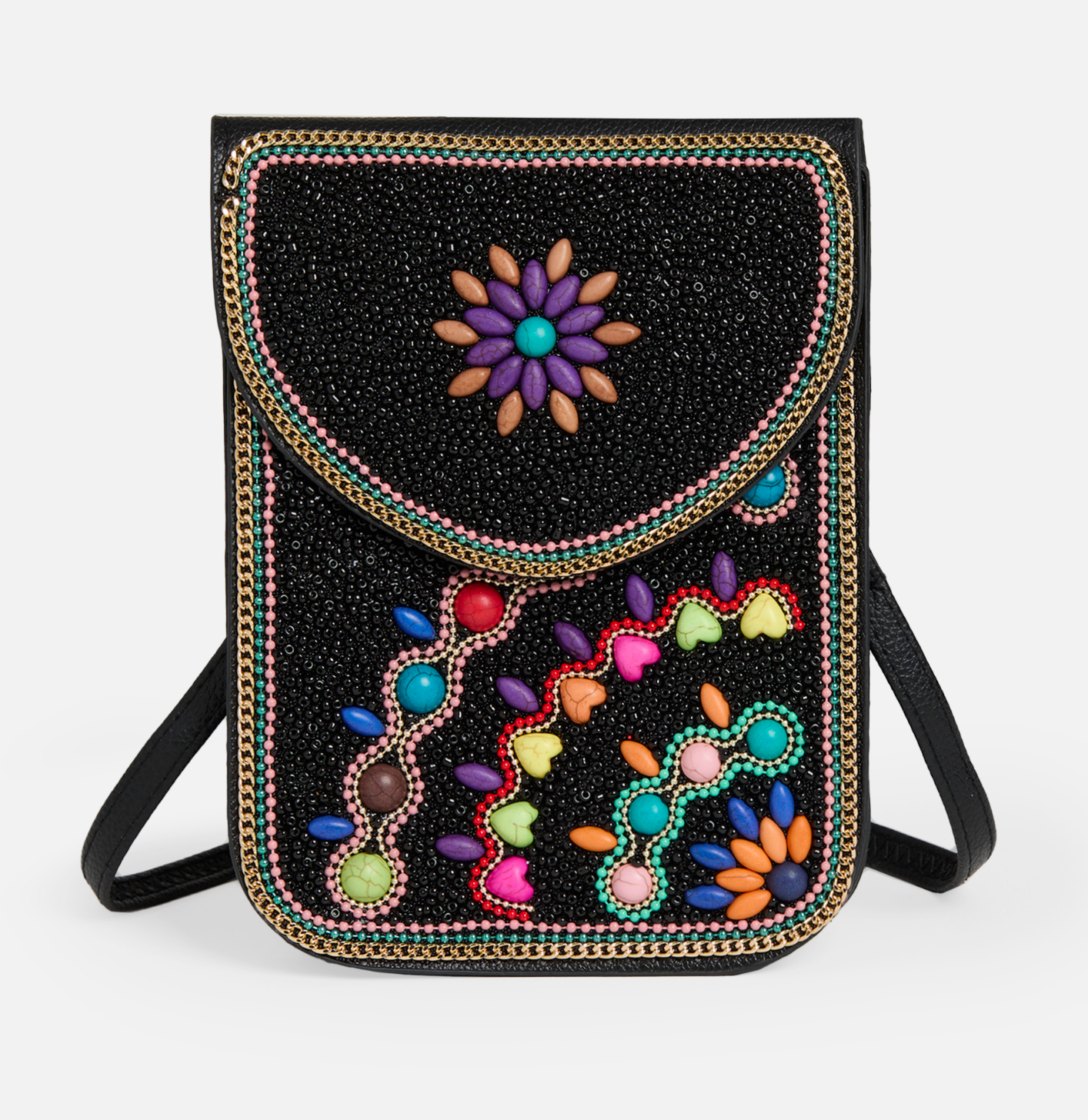 Artisan Beaded Crossbody