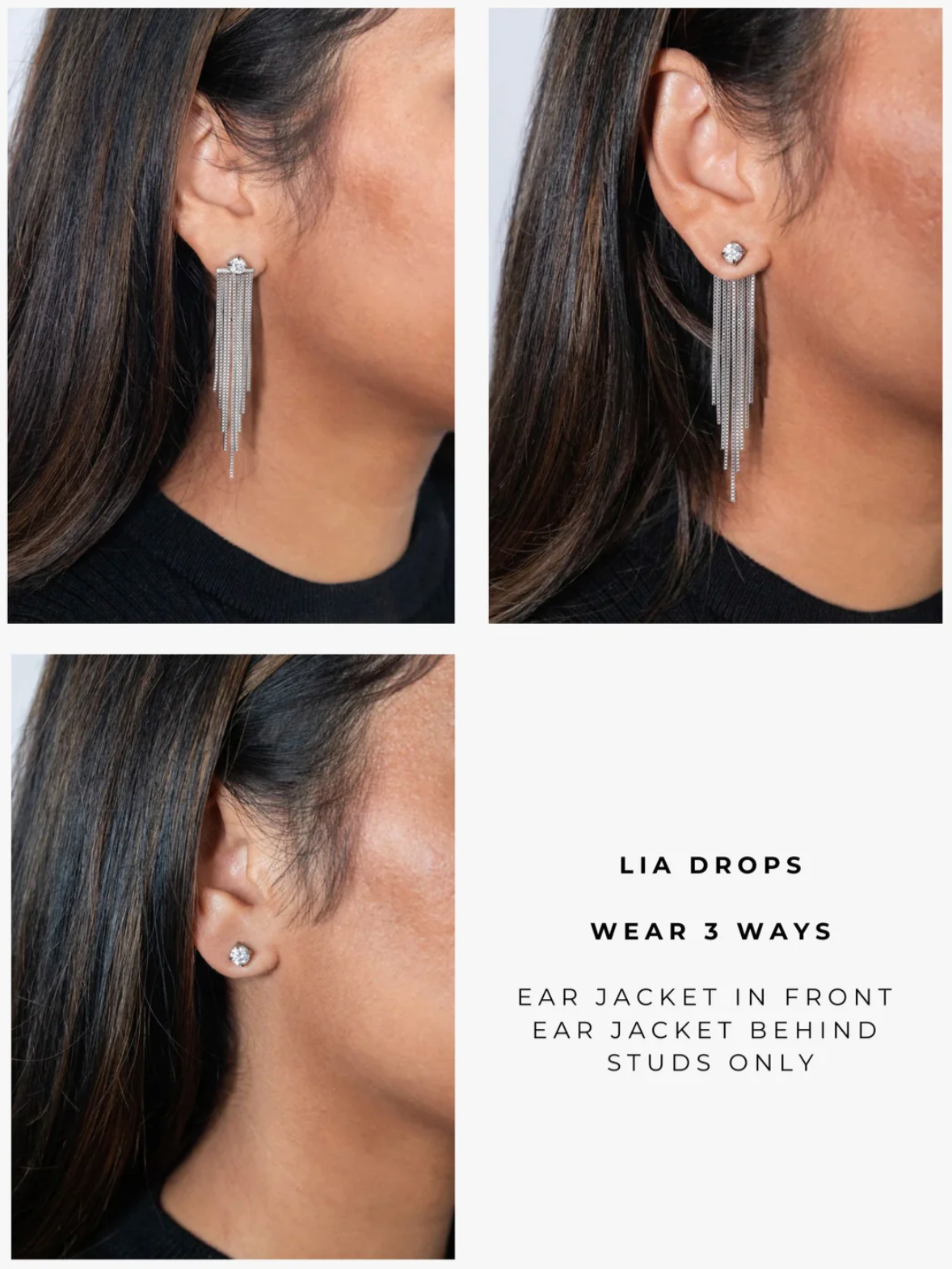 Lia Drops Earrings Gold