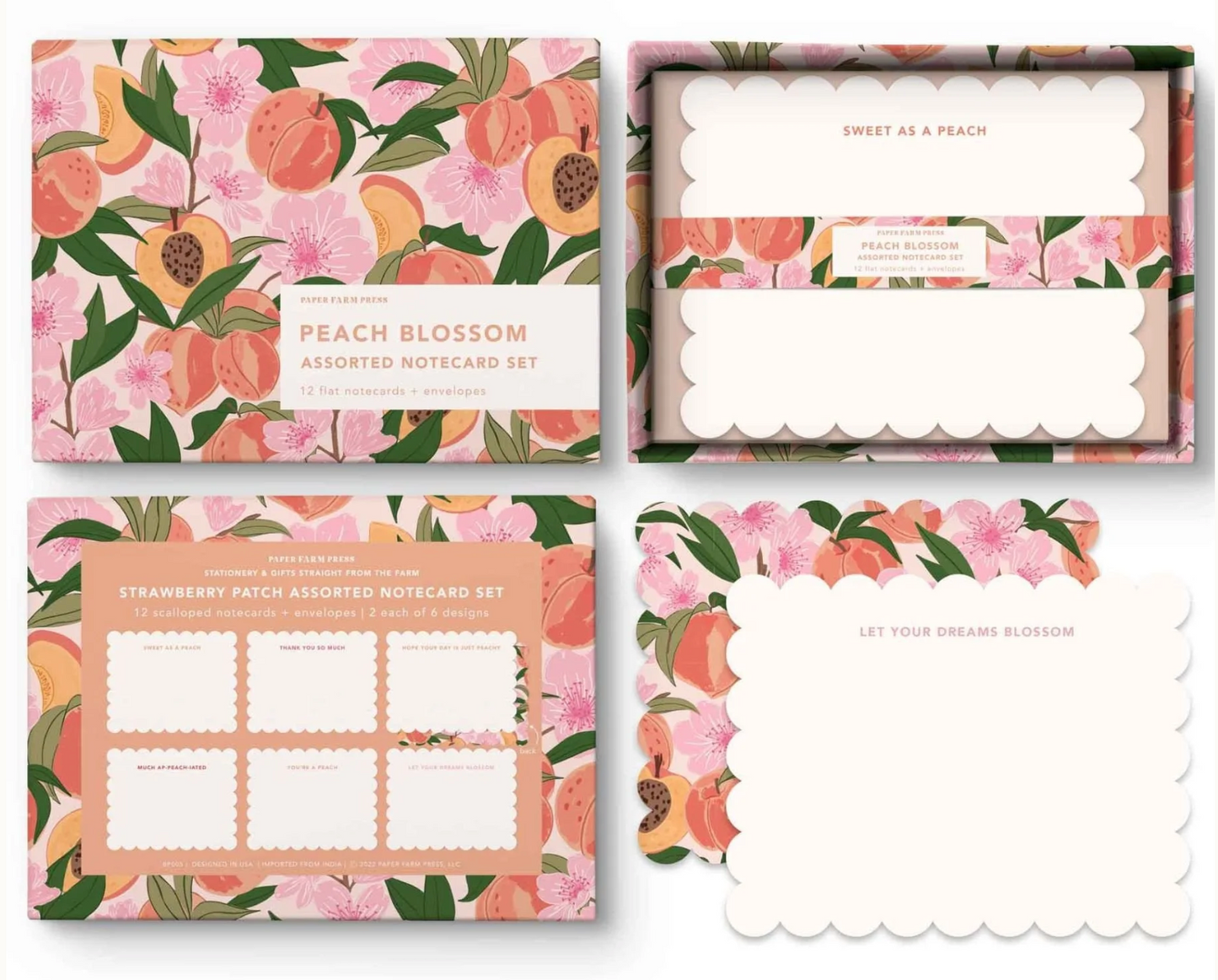 Peach Blossom Notecard Set