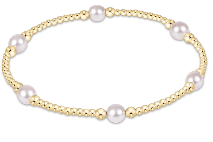 Purpose Pearl 5mm Gold Bracelet