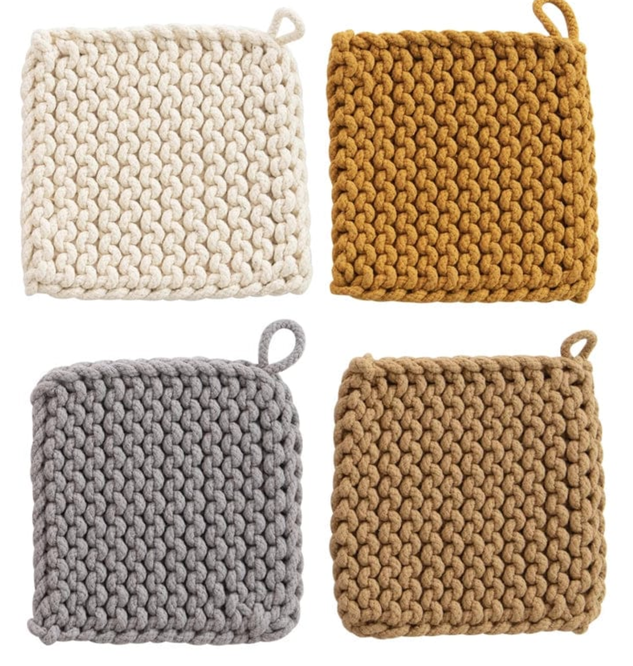 8" Crochet Pot Holder -Assorted