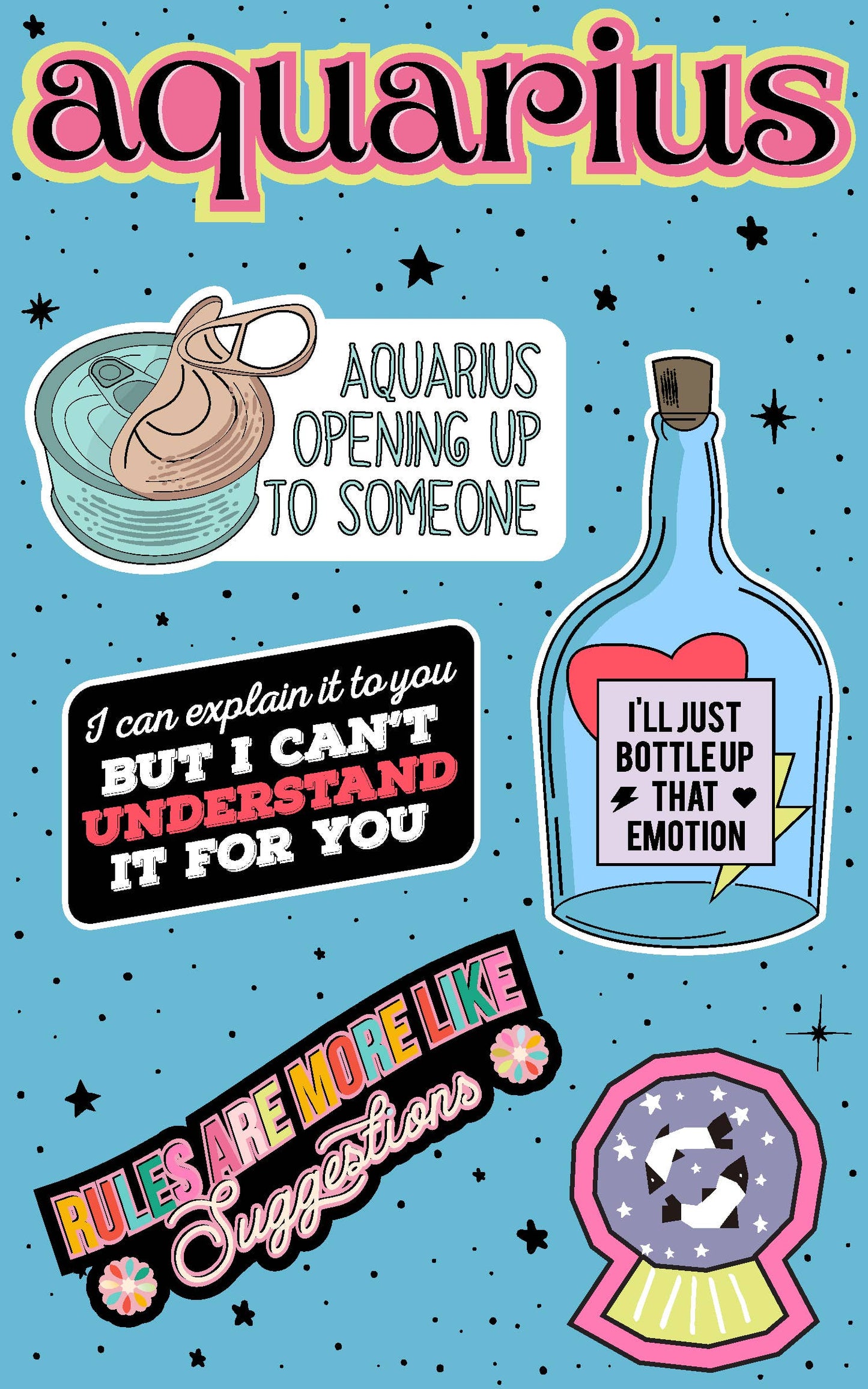 Aquarius Sticker Sheet