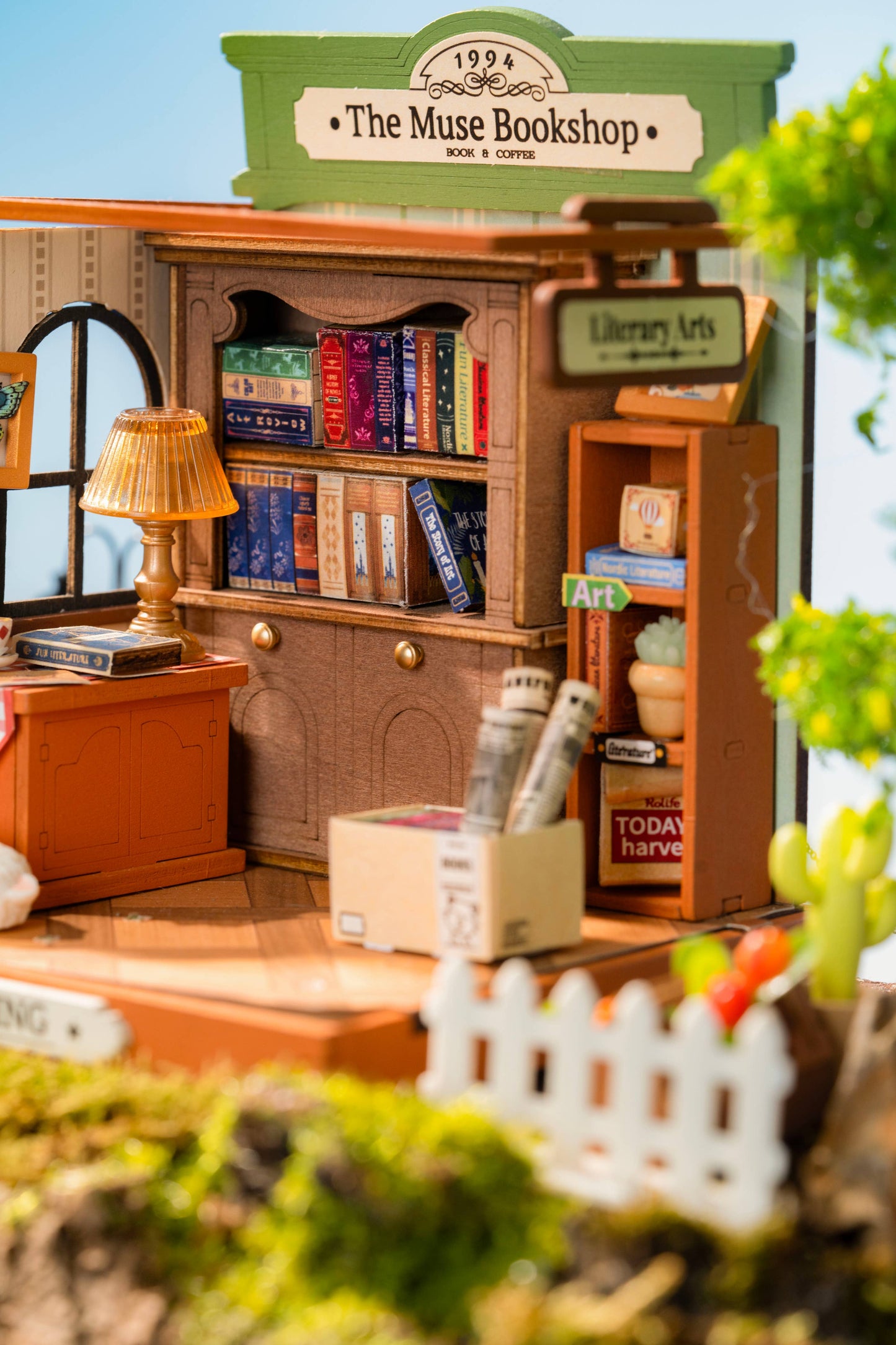 The Muse Bookshop 3D Wooden Puzzle