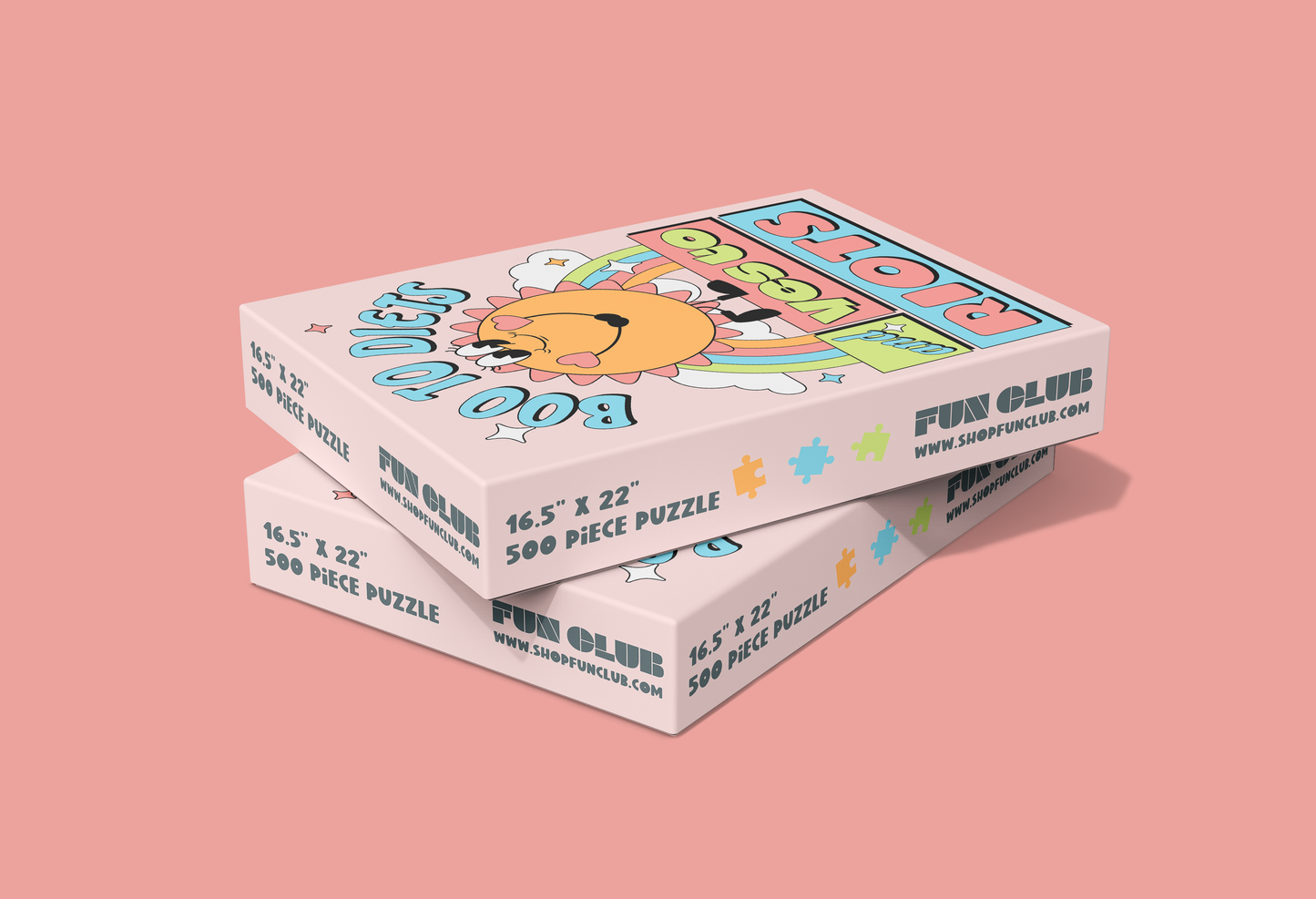 Boo to Diets, and Yay To Riots Puzzle (funny, gift)