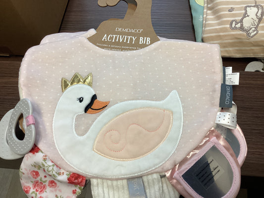 Pink Swan Activity Bib