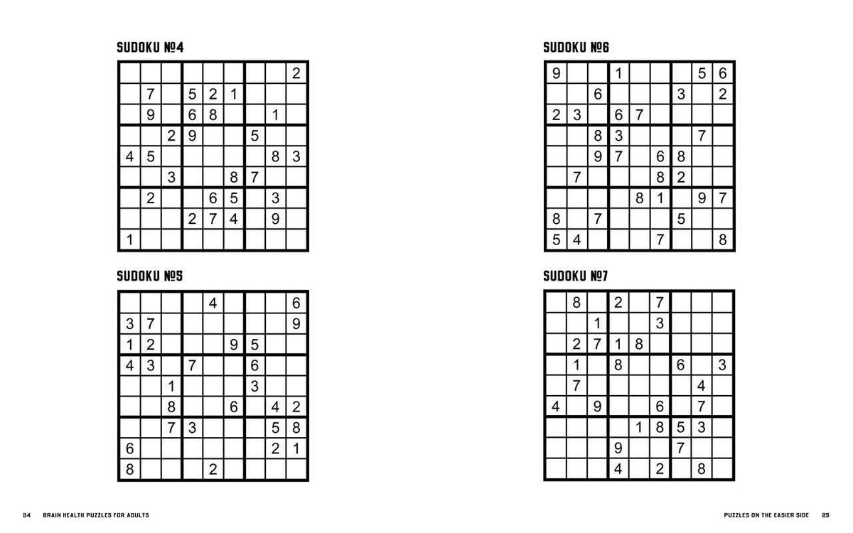 Brain Health Puzzles for Adults by Phil  Fraas