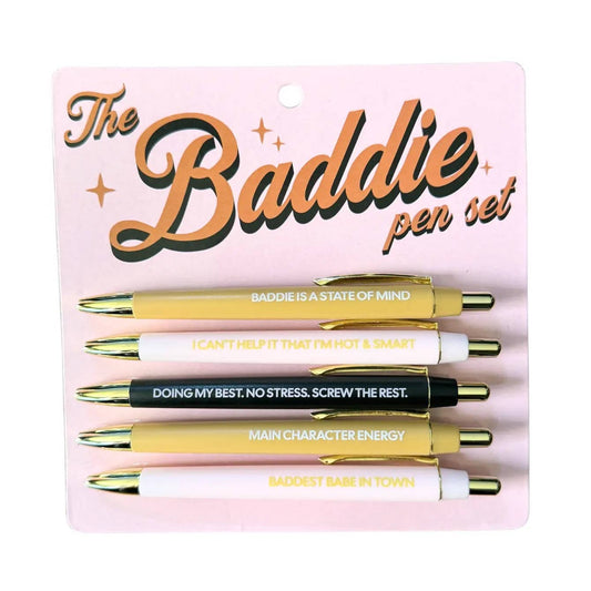The Baddie Pen Set  (funny, gift, stocking stuffer)