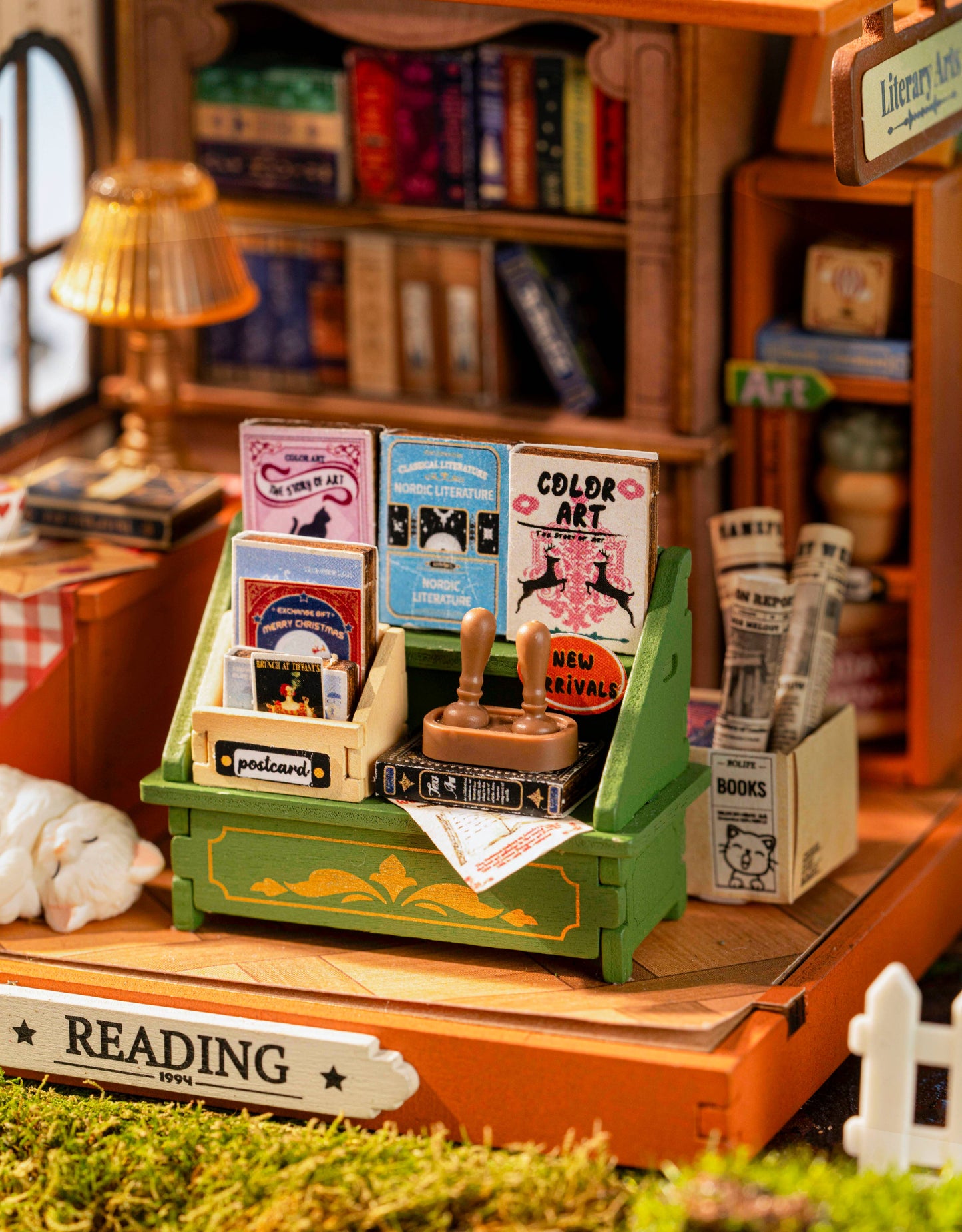 The Muse Bookshop 3D Wooden Puzzle