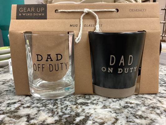 Dad On/Off Duty Cups