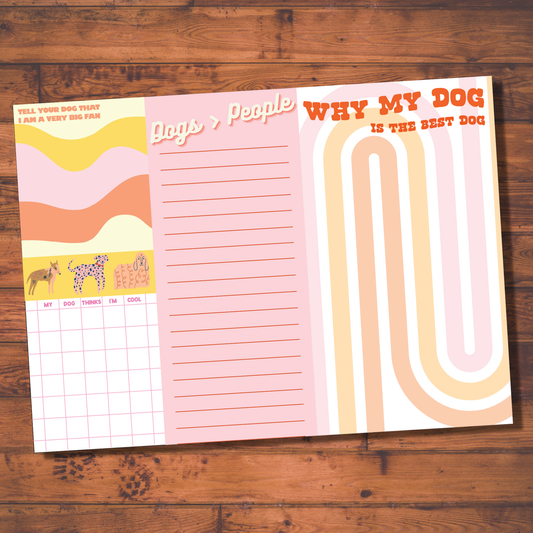 Dog Lovers Notepad (funny, gift )
