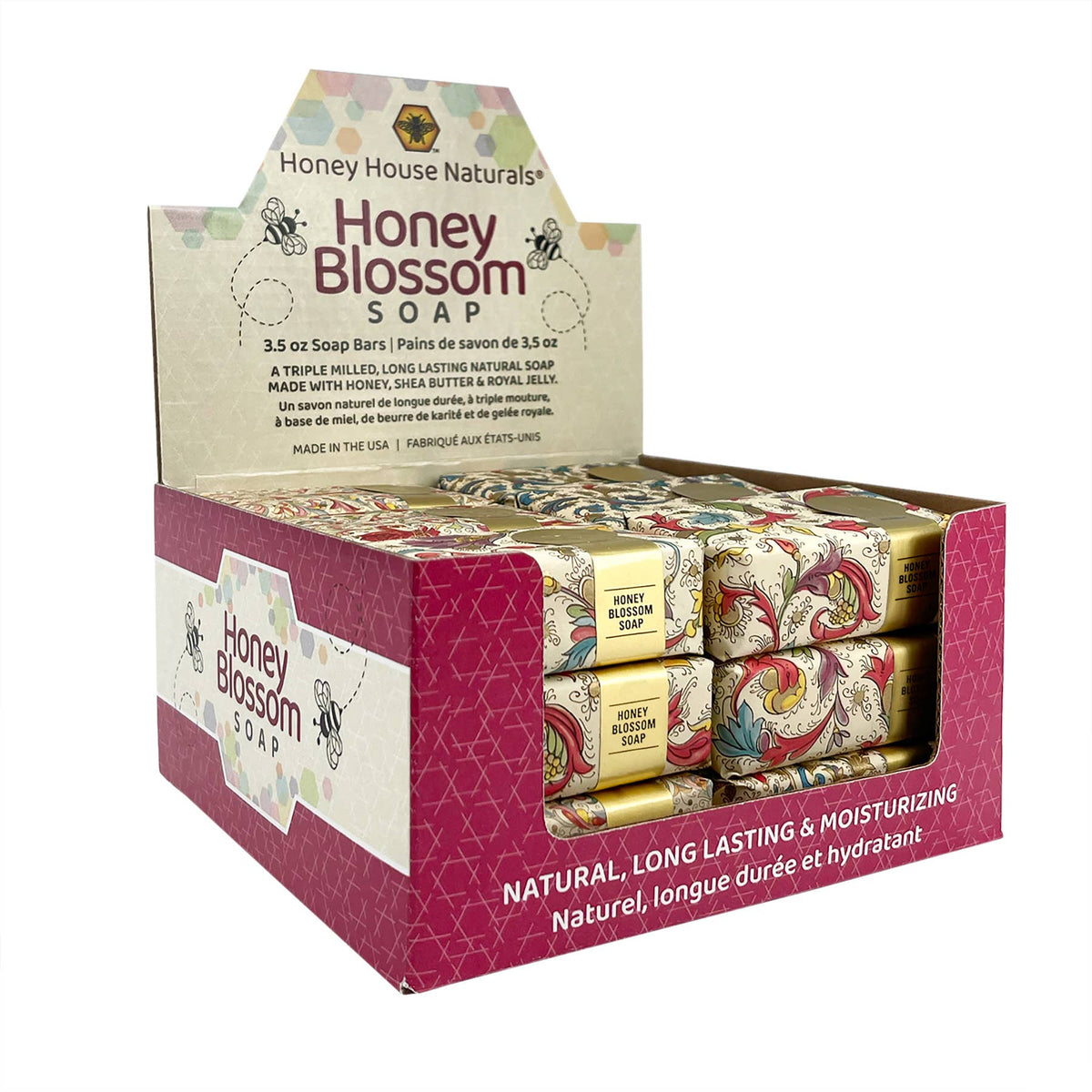 Florentine Paper Wrapped Soap Display - 18ct