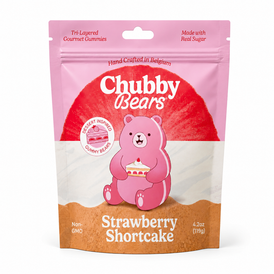 Chubby Bears Strawberry Shortcake Gummy Bears - 4.2oz