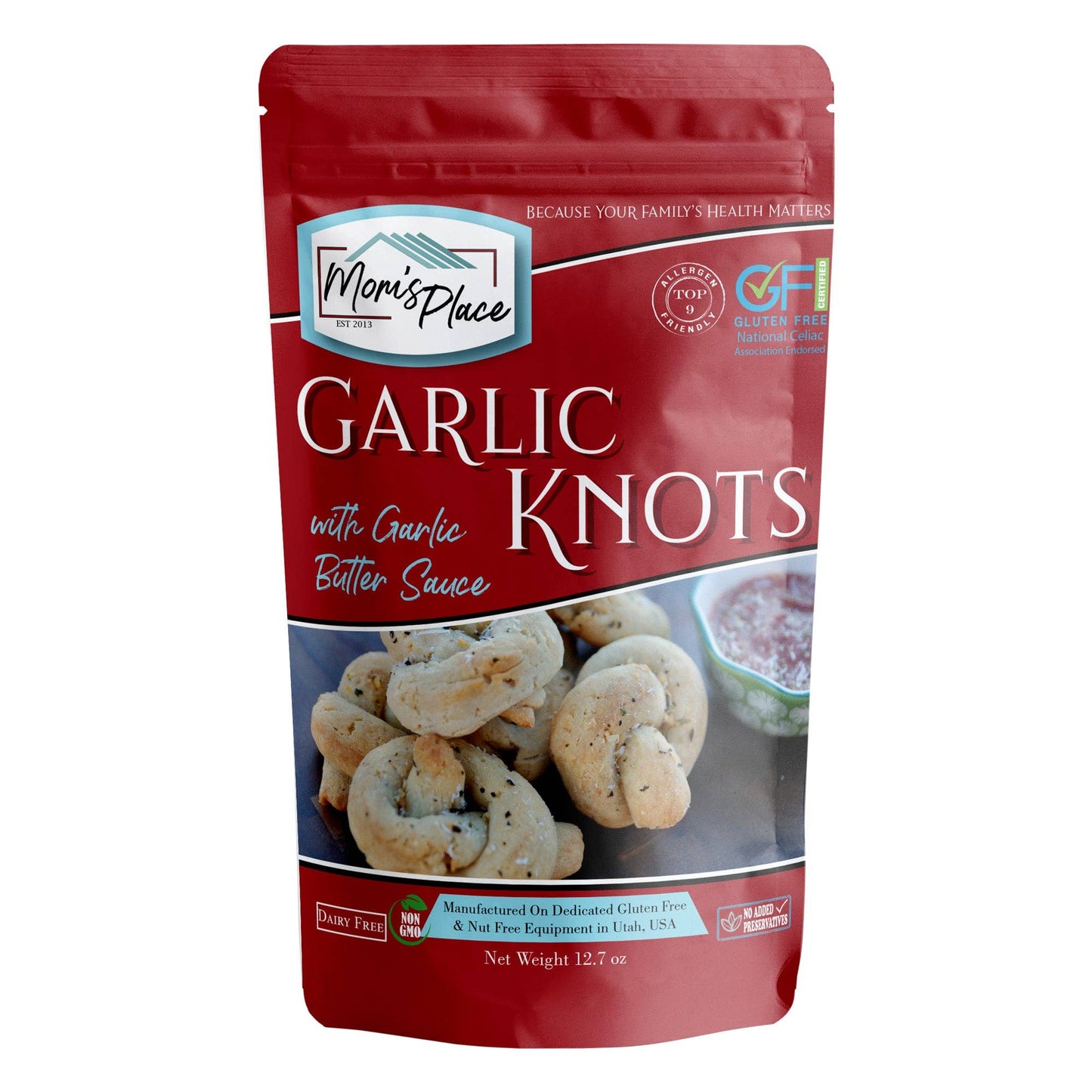 Gluten-Free Garlic Knots Mix with Garlic Butter Sauce