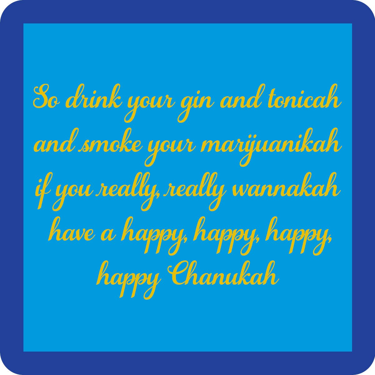 COASTER Han Gin And Tonicah | Funny Gift | Home Bar Decor