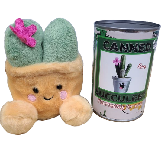 Flora the Canned Succulent Eco-Friendly Plush w/Funny Jokes