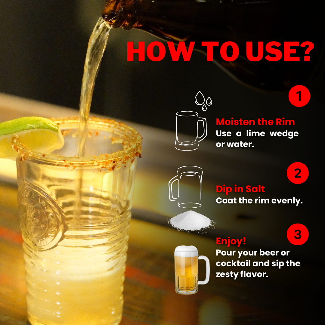 Lime Beer Salt – Bold Drink & Cocktail Rimmer for BeerLovers