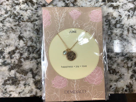 June Birthstone Necklace