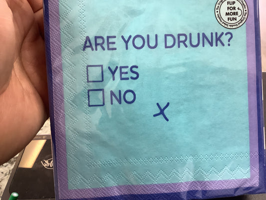 DOM Napkins -Are you drunk