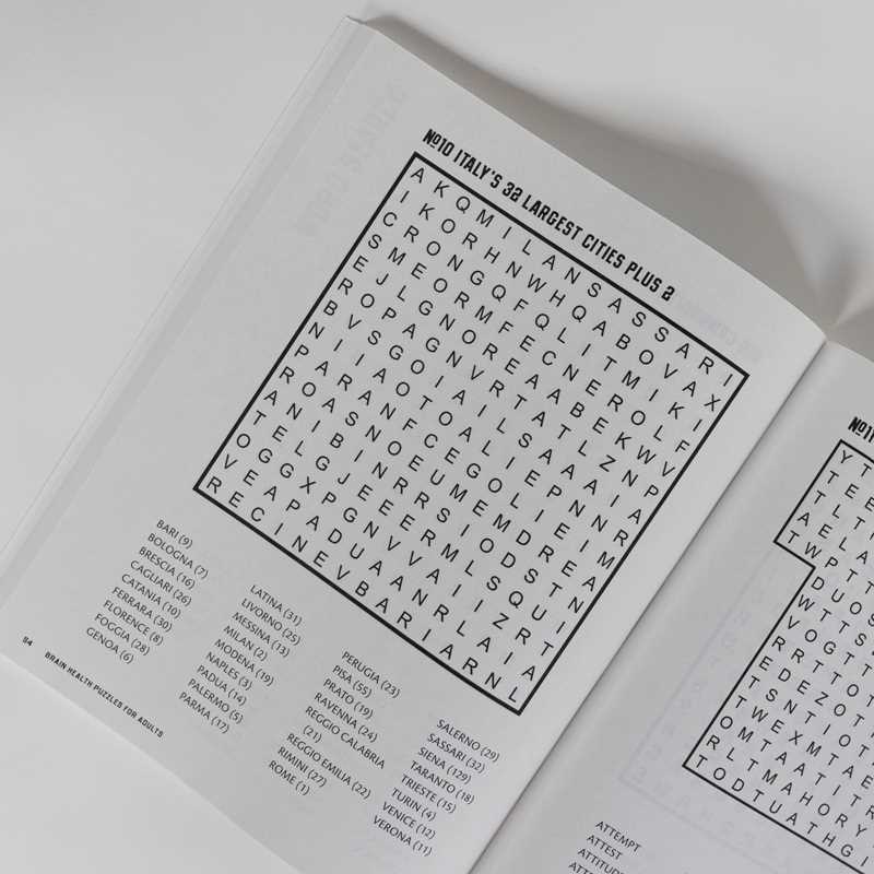 Brain Health Puzzles for Adults by Phil  Fraas