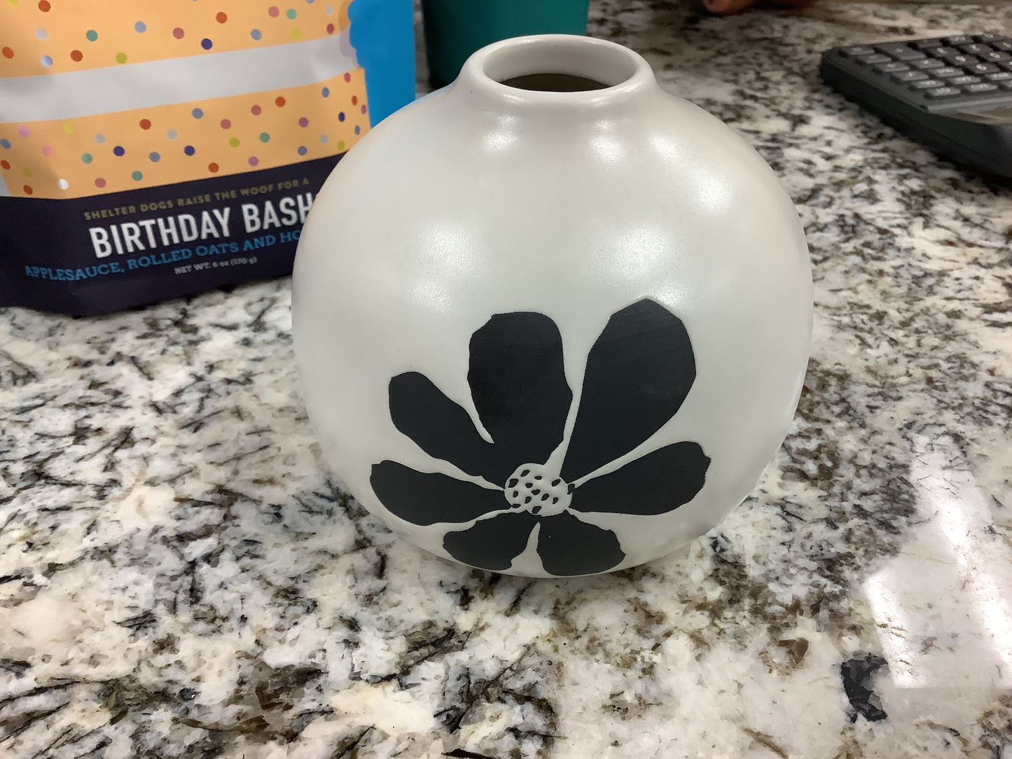 Bold Floral Bud Vase