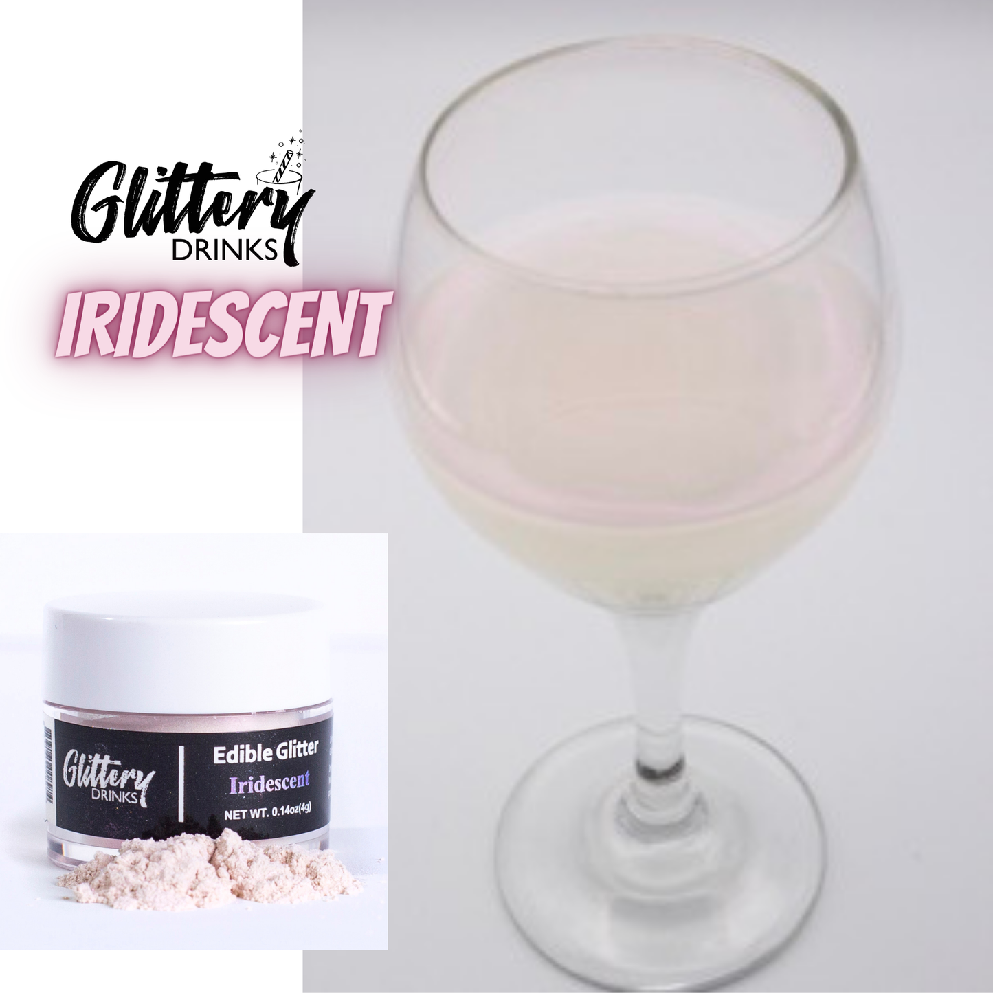 Iridescent - Edible shimmer powder for drinks 4g