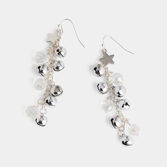Whispers White Christmas Earrings
