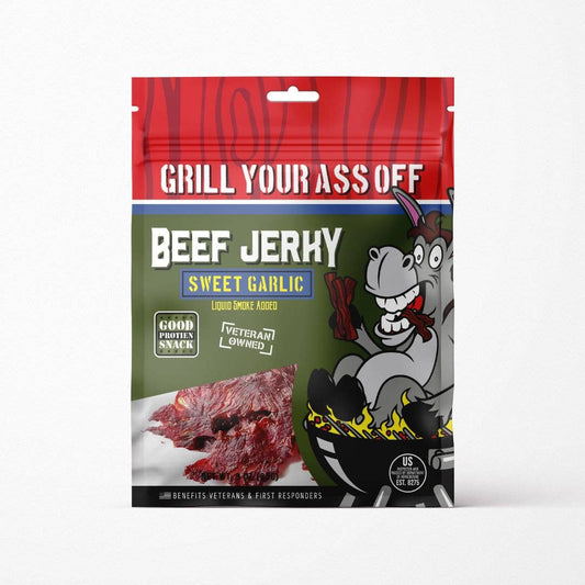 Sweet Garlic Beef Jerky 3oz | Tender Meat Snack Balance