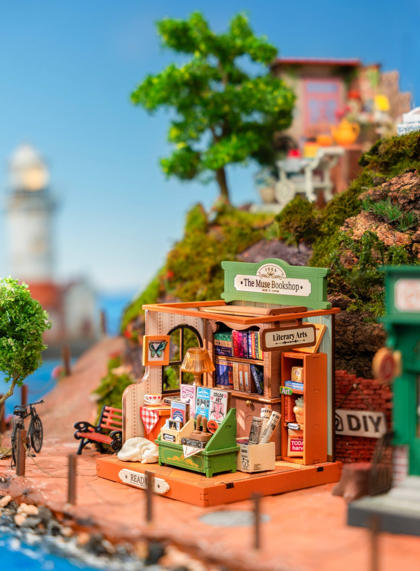 The Muse Bookshop 3D Wooden Puzzle