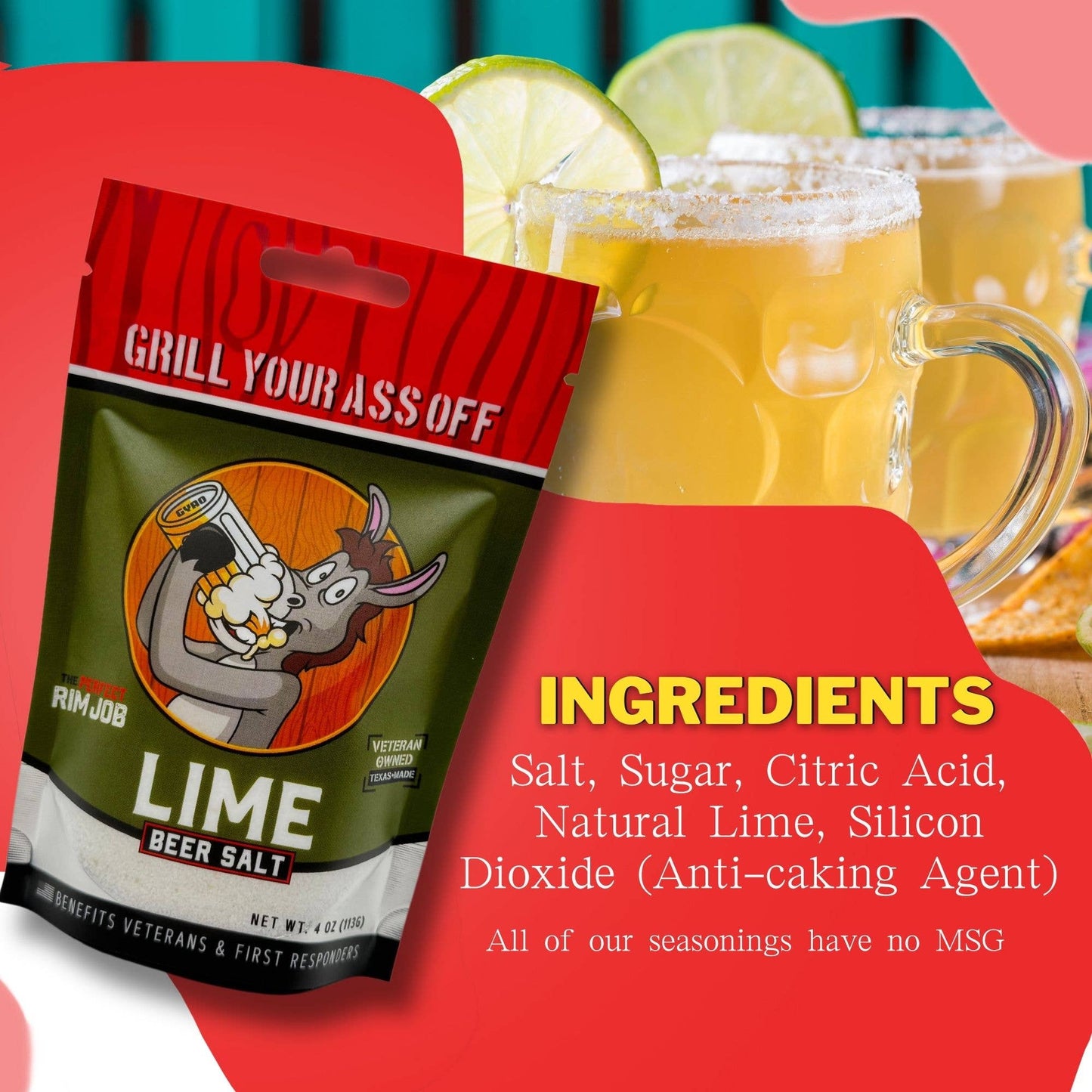 Lime Beer Salt – Bold Drink & Cocktail Rimmer for BeerLovers