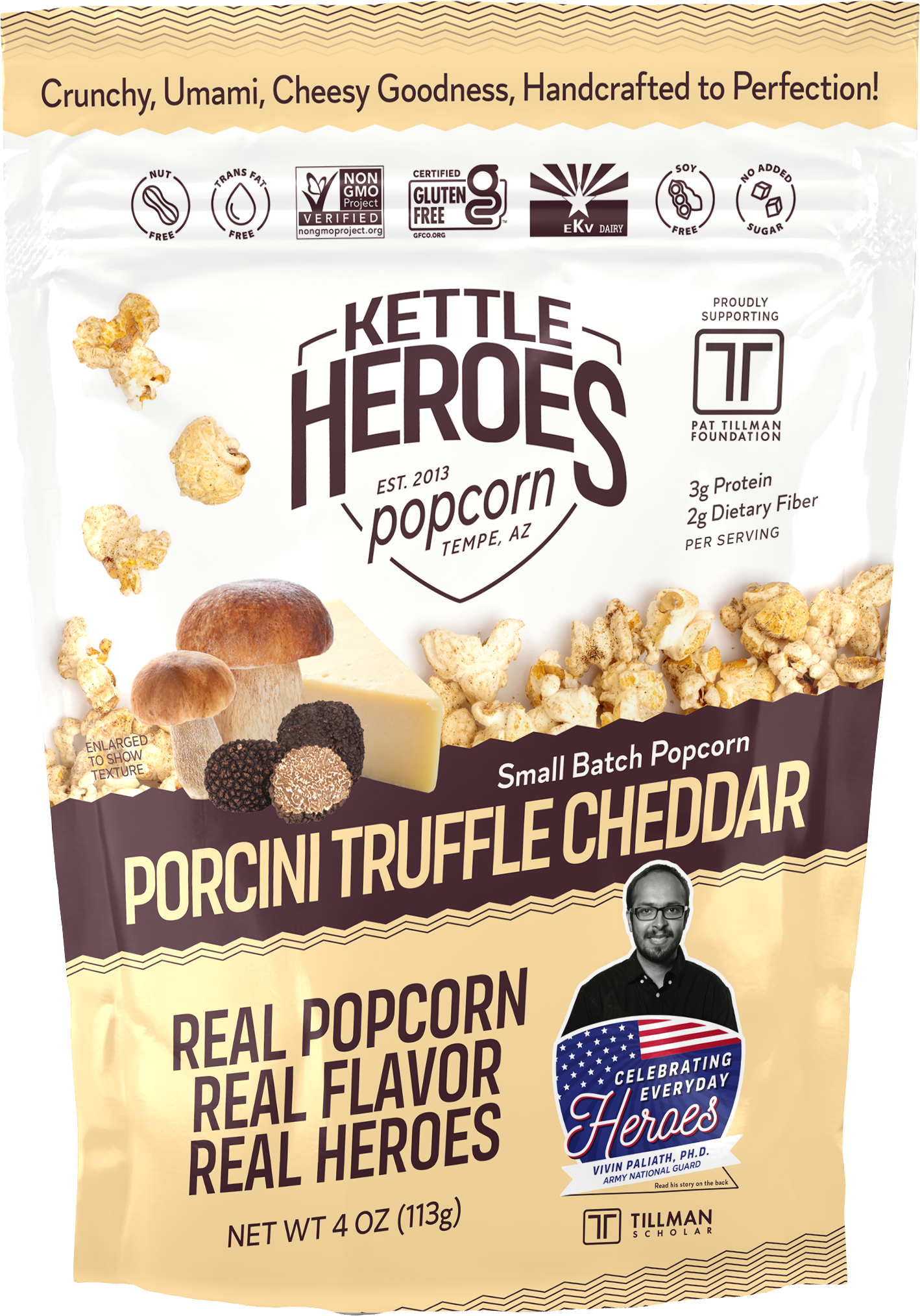Porcini Truffle Cheddar Popcorn
