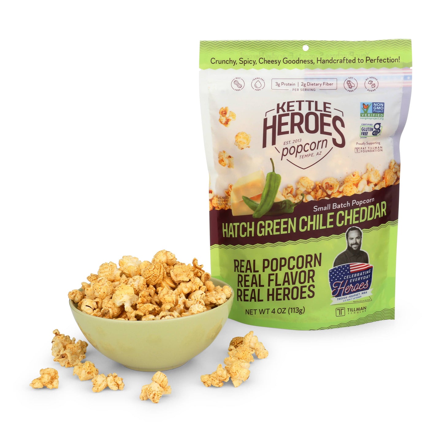 Hatch Green Chile Cheddar Popcorn