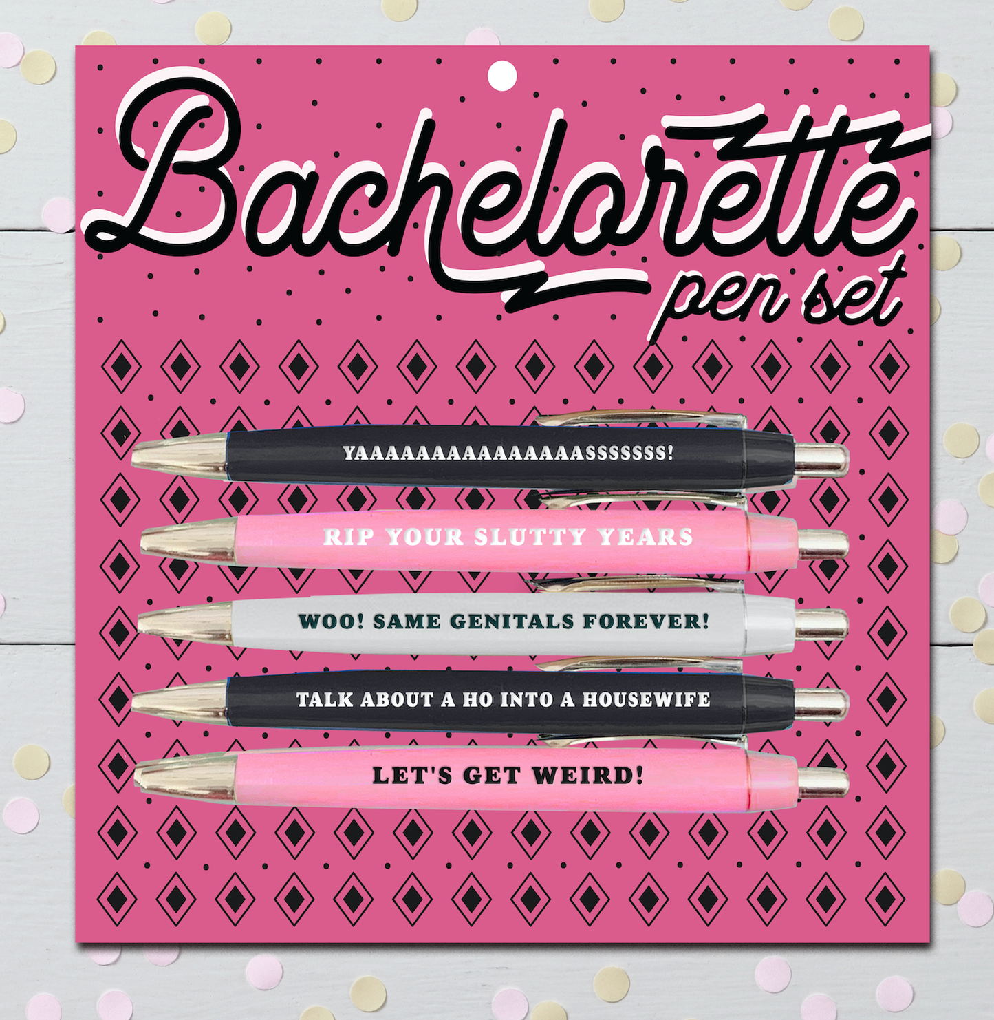 Bachelorette Pen Set (gifts, pens, friends)