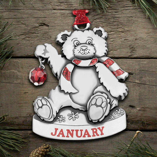 Birthstone Bear Ornament