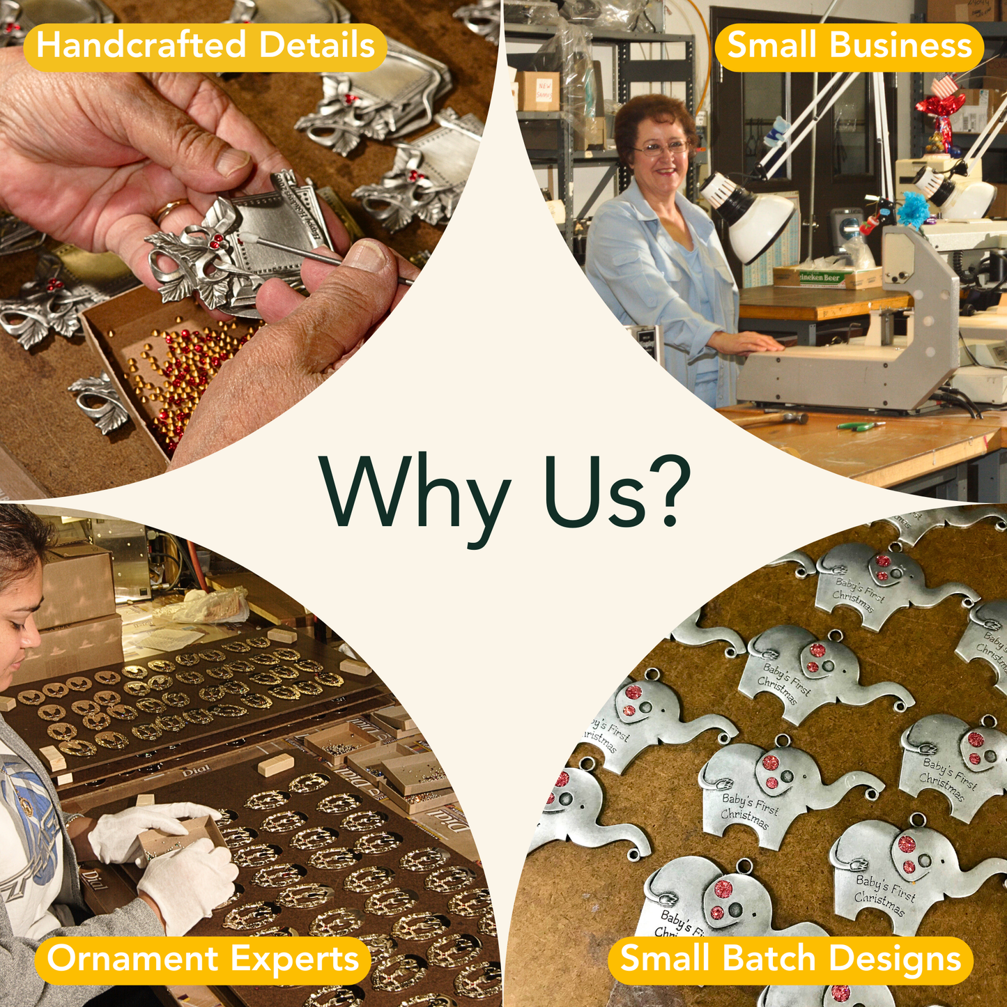 Pewter Patriotic Military Photo Frame Ornament