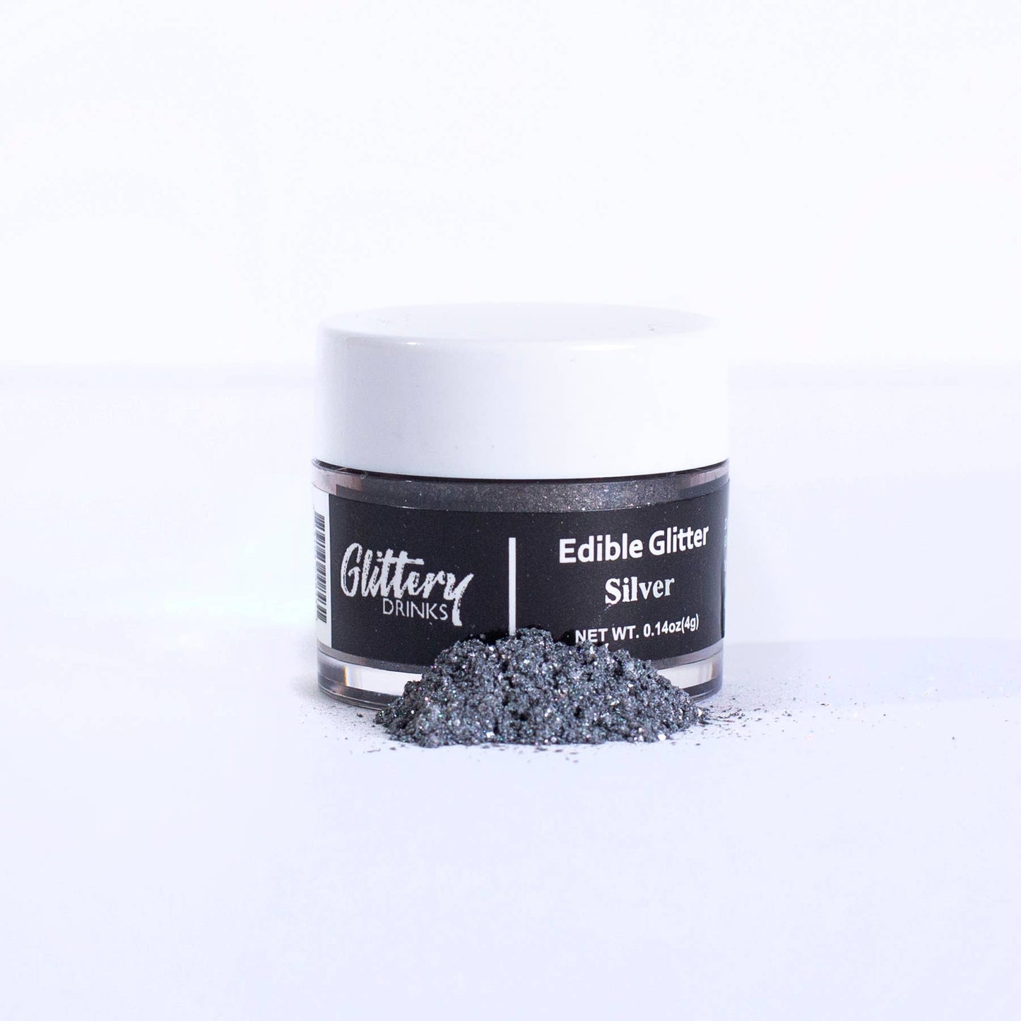 Silver - Edible shimmer powder for drinks 4g