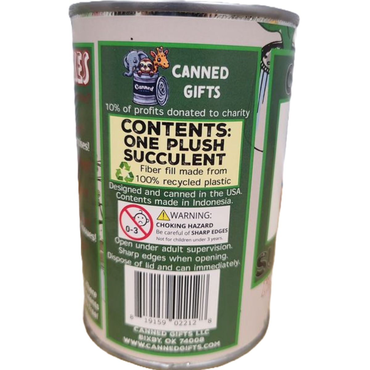 Flora the Canned Succulent Eco-Friendly Plush w/Funny Jokes