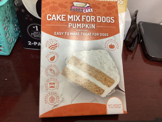 Pumpkin cake mix for dogs
