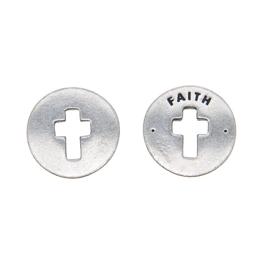 Faith Blessing Ring Charm Pocket Token Jewelry Gift